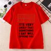 Summer T Shirts Unisexs Unisexs T Shirt Trigger Warning Humorous Printed TShirt Round Neck Loose Fit Tshirt Short Sleeve