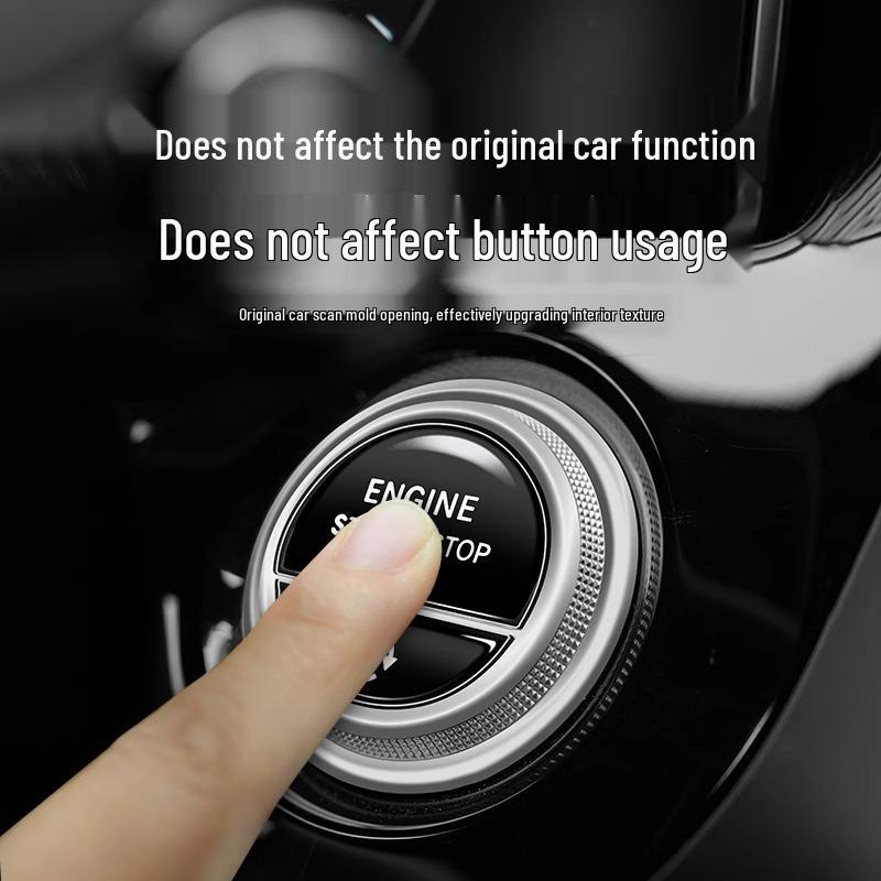 Mercedes-Benz C-Klasse Ein-Knopf-Startknopf Schutzaufkleber für C260L/C200L Innendekoration.