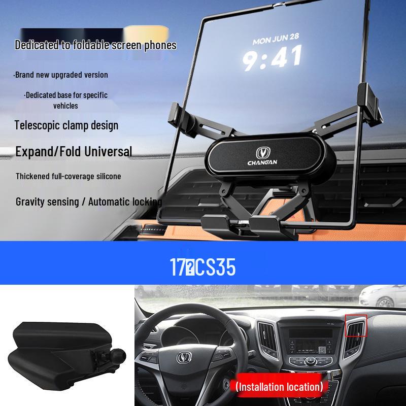 Foldable Mobile Phone Holder for Changan Eado/Deep Blue/Ounuo/CS55/Benben/CS75/Coser/Oshan Vehicles
