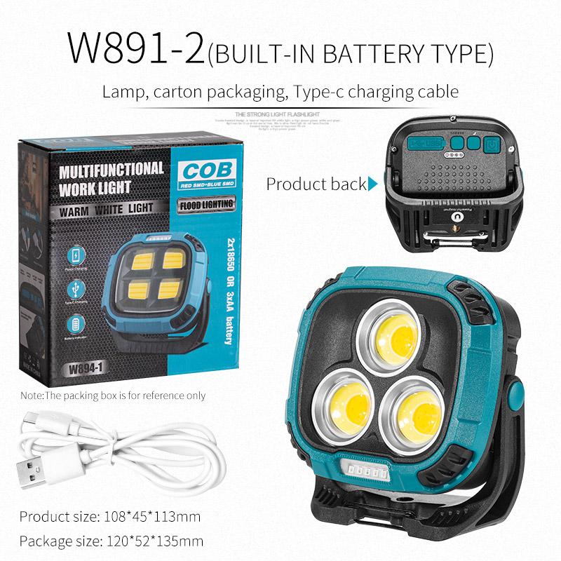 Powerful LED Flashlight Power Bank USB Rechargeable Torch Light Strong Magnetic Adsorptio High Power Flashlight Lantern