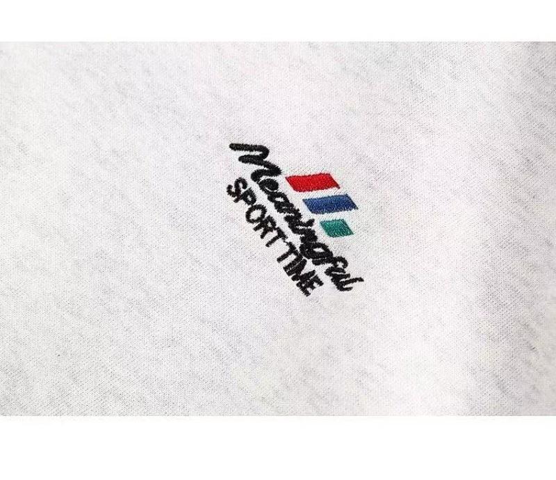 Men's Striped Heavyweight Half-Zip Hoodie, Loose Fit with Letter Embroidery and Stand-Up Collar - Versatile Autumn/Winter Sportswear Jacket