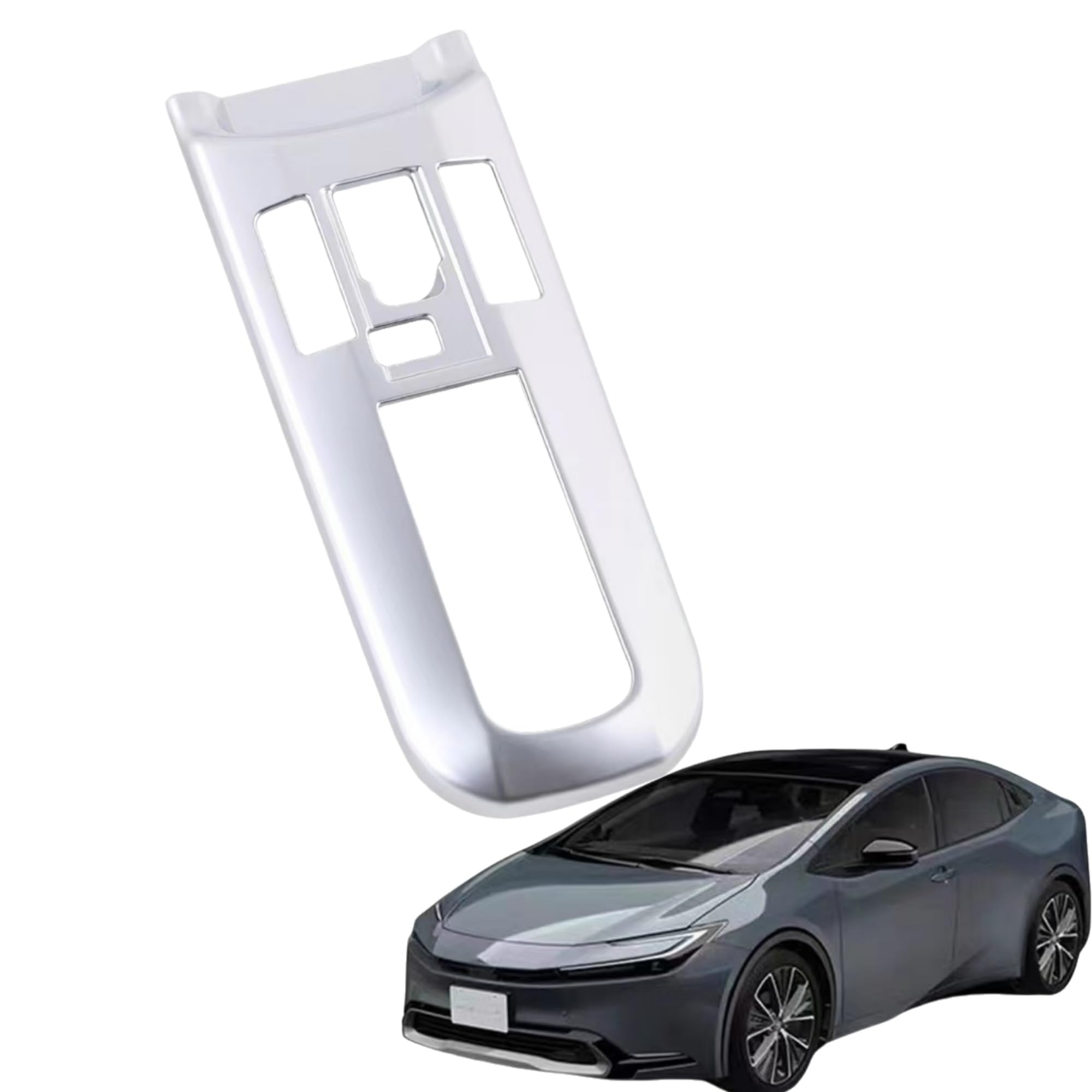 

EopTatoo Custom Parts Accessories Center Air Conditioner Shift Panel Cover Dress Up Interior Goods for New Prius 60 Series (Silver) Center air conditioner shift серебряный