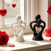 Hugging Couple Statue, 3D Printed Romantic Lover Figurine for Bedroom, Desk, TV Stand, Home Decor, Wedding Valentine's Day Gift for Wife, Husband