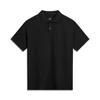 Comfortable Casual Simple Solid Color Versatile Moisture-Wicking Short Sleeve Polo Shirt Men Polo Shirts Dark-Night-Black APLV083-14