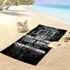 Name Custom German-language Band Print Beach Towel, Large Soft Quick Dry Towel for Beach Camping Swimming