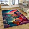 2025 New Style Colorful Pebble Rainbow Road Beach Stone Nature Carpet Rug for Living Room Bedroom Home Sofa,Non-slip Floor Mat