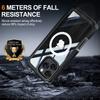 For iPhone 16 Pro Max Magnetic Case PC+TPU Shockproof Phone Cover with Screen Film