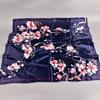Exquisite Sunscreen Decorative Silk Scarf Women Elegant Peach Blossom Pattern Square Shawl Costume Accessories
