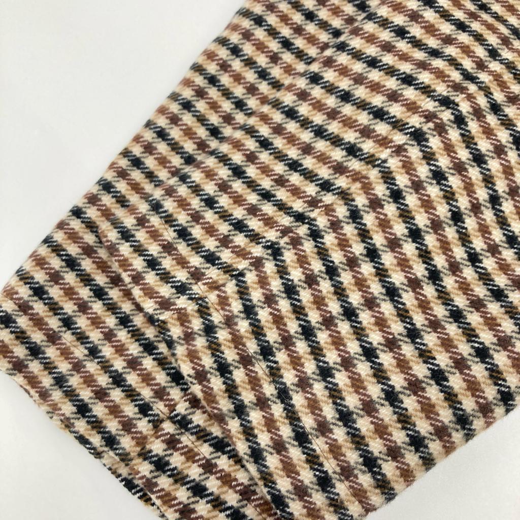 UNITED ARROWS 1122-110-6163 Beige X Brown Houndstooth LOVAT Tailored Jacket Jacket 46 Beige / brownUsed