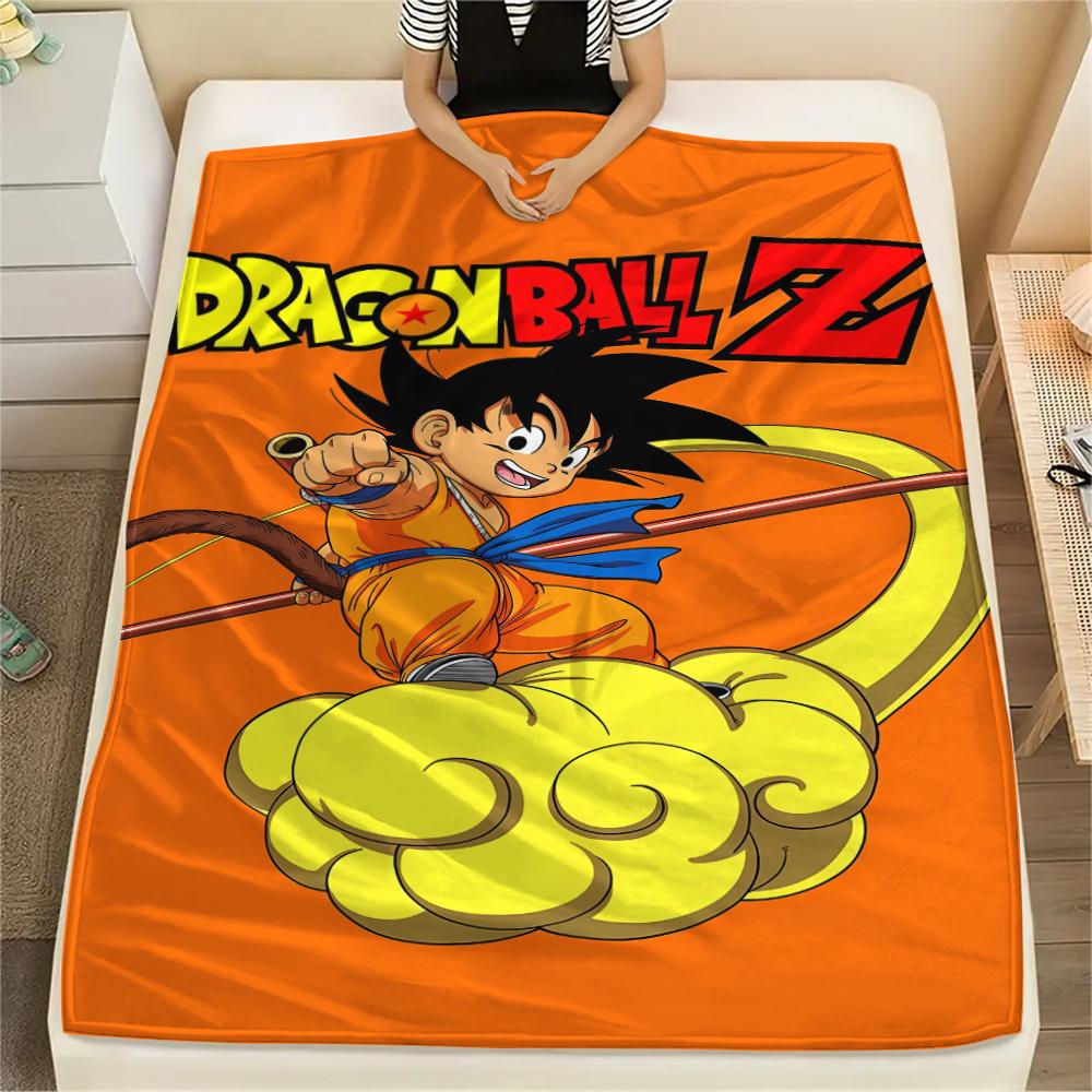 Dragon Ball character Print Flannel Blanket High quality Comfortable for All Seasons Home Decor Warmth and Comfort Perfect for Christmas Gifts