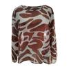 Women's Loose Fit Printed Chiffon Blouse - Short Sleeve Summer Tunic Top, Flowy Casual Shirt for , Beach, Vacation