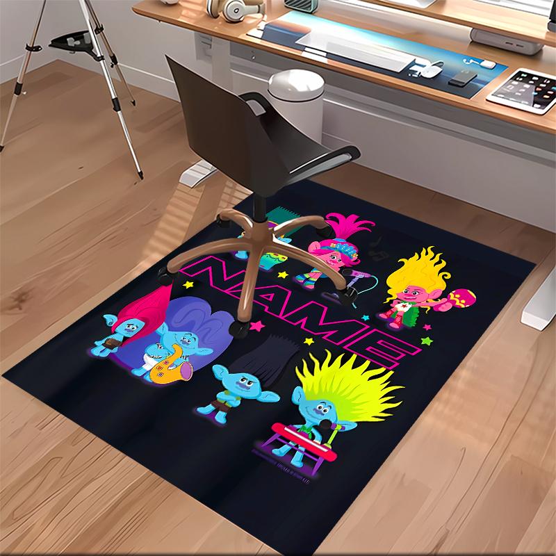 Custom personalization Trolls Print Area Rug - Soft, Washable Non-Slip Indoor Mat,Living Room,Home&Office Decorative Rug