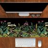 pc Bohemia Style Red flower Mouse Pad Plant Pattern Design Gaming Mousepads Rubber Base Pads Art Desk Mat for Home and Office