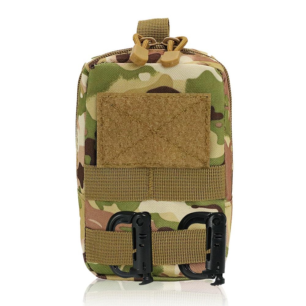 Molle Pouches Tactical Compact Water-Resistant EDC Pouch Bag Small Utility Pouch with Carabiner for Outdoor Hiking Camping