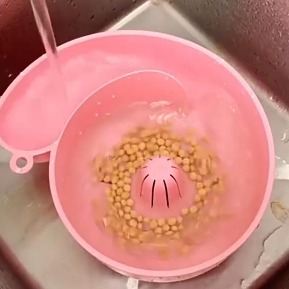 2-In-1 Snail Shape Drain Automatic Cleaning Basket Fruit Plate Filter Household Food Grade Fruit Washing kitchens accessories