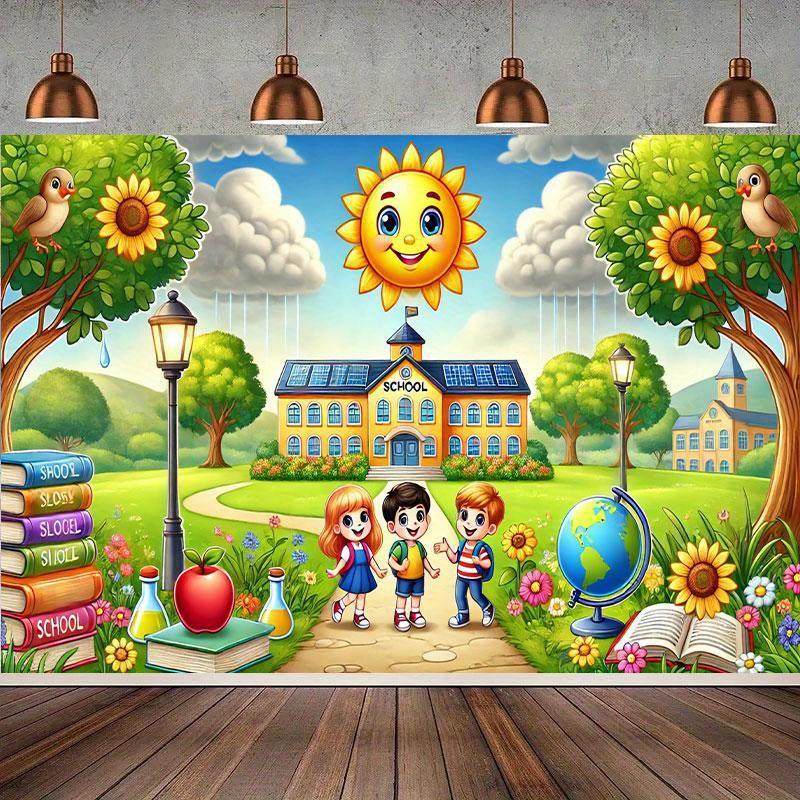 Happy Campus Theme Party Banner - Multi-functional Party Decoration Banner Suitable for various occasions.