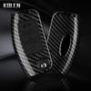 Abs Carbon Fiber Style Auto Key Fob Cover Case Fit For Ford Fiesta Focus 2 C-Max Ecosport S-Max Fusion Mondeo Protected Key Ring Remote Bag