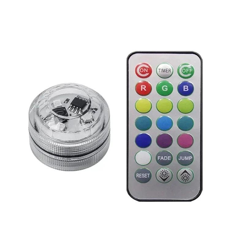 Wireless LED Car Interior Ambient Light Remote Control 13 Colors Diamond Diving Light Auto Roof Foot Atmosphere Lamp Decoration