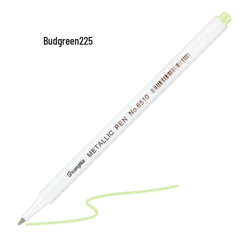 Guangna 6510 Metallic Signature Pen - Hard Tip Watercolor & Outline Pen for Drawing & Design