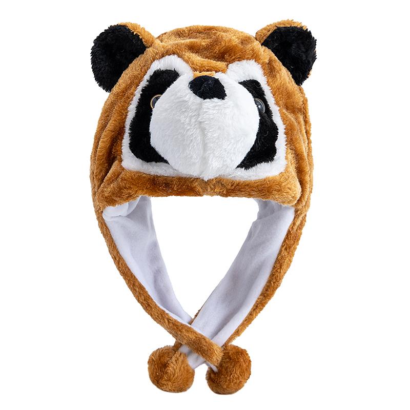 New Style Unisex Funny 3D Animal Style Decorative Hat Mischievous Couple Cap For Man Women Plush Winter Lovely Family Hat