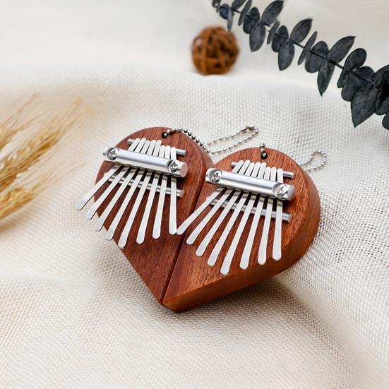 1 Pair Thumb Piano 8 Key Finger Thumb Piano with Wood Base Easy To Learn Kalimba for Beginners Kids And Adults
