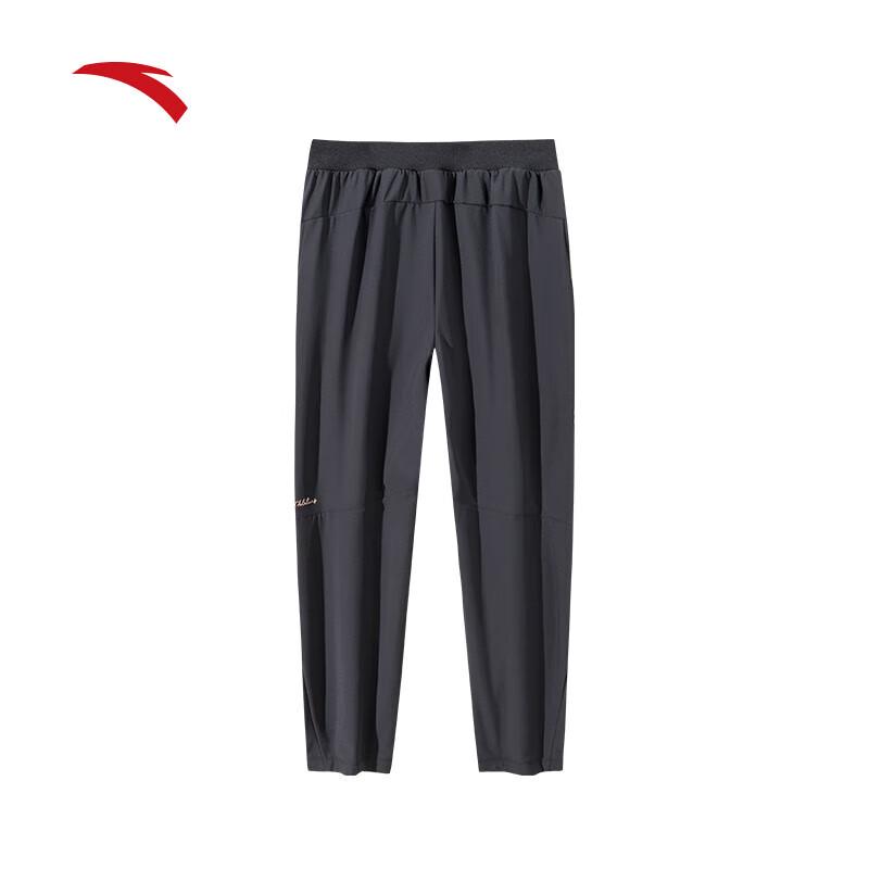 ANTA Women s Fleece-Lined High-Waist Straight-Leg Sports Pants L базовый черный