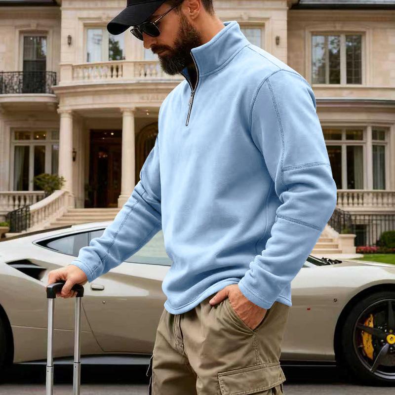 2026 New Autumn and Winter Loose Stand Collar Sports Sweatshirt M