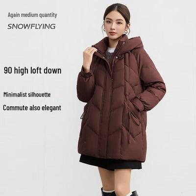 2025 Women's Mid-Length Duck Down Jacket