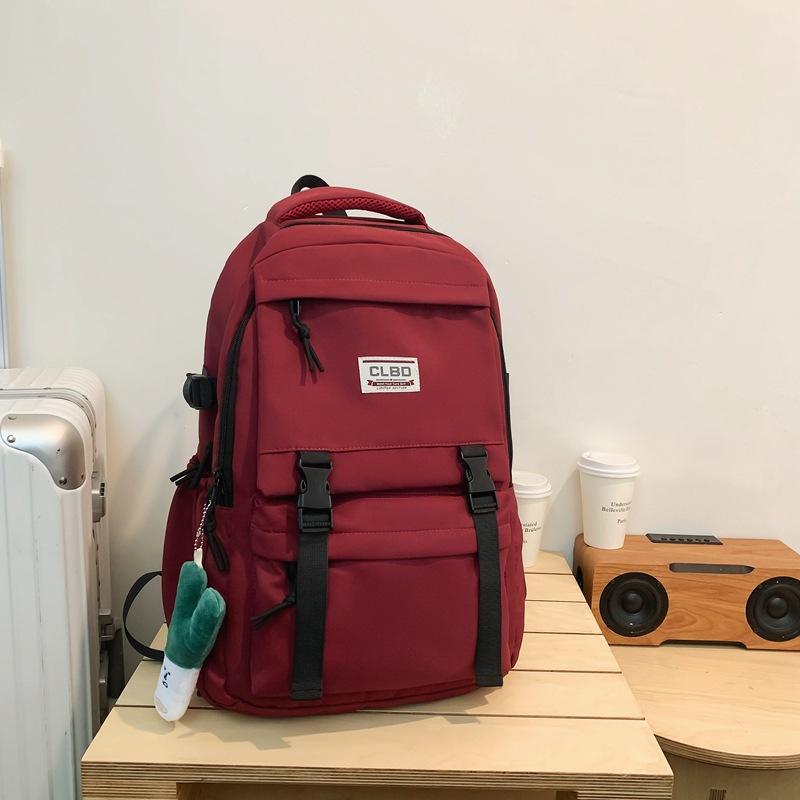 Schoolbag Large Capacity Backpack Men's Computer College Student Backpack Women's 1011 Autumn and Winter New School Bag for Junior High School