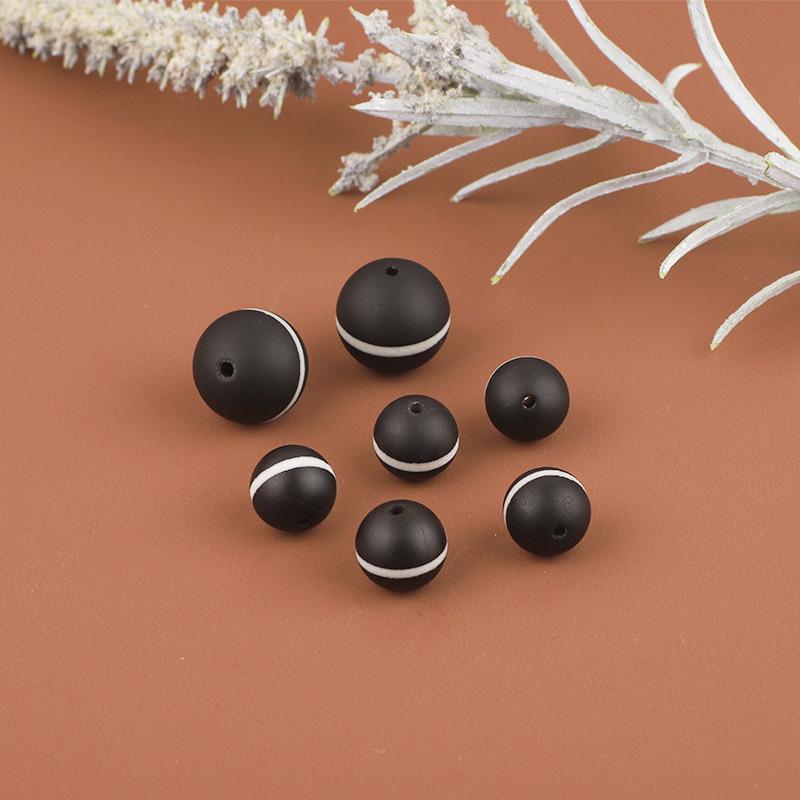 

Черно-белые матовые бусины Дзи из агата для изготовления украшений своими руками 6mm
