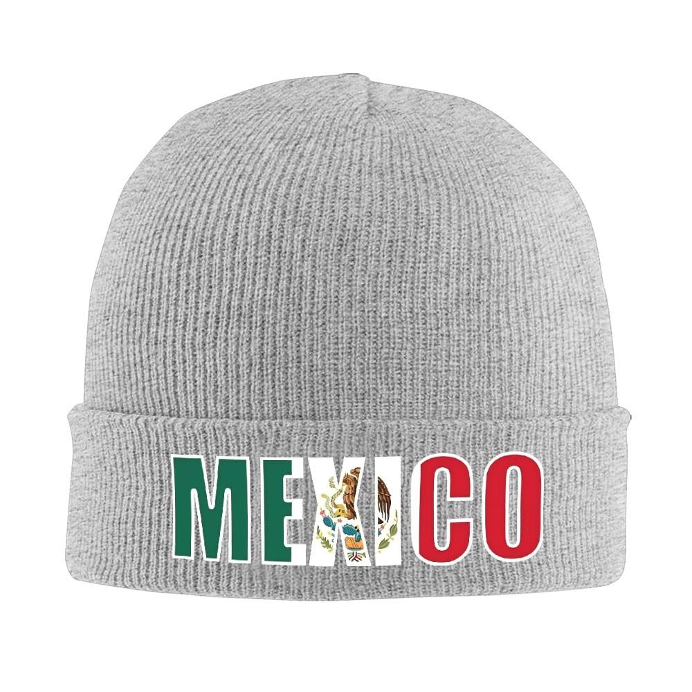pc Mexico Flag Letters Bonnet Hats mexico art Beanie Hats Custom Knit Hat Winter Casual Unisex Adult Outdoor Warm Cap