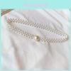 Elegante Parel Tailleketting Voor Vrouwen Met Grote Parels En Strass Accenten