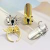 Unique Spiders Finger Rings Adjustable Rings Spiders Opening Rings Stylish Gothic Rings Eye Catching Finger Jewelry