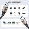 MOGOOD Przedłużacz USB Kabel USB 3.0 Męski do Męskiego (3m) Kabel USB do USB Kompatybilny z obudową HDD, aparatem, tabletem graficznym, TV boxem, aparatem,