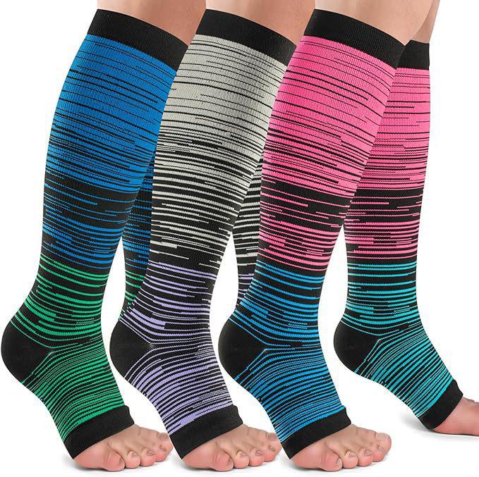 Unisex 6 Paar Kompressionssocken-Set zum Laufen & Radfahren