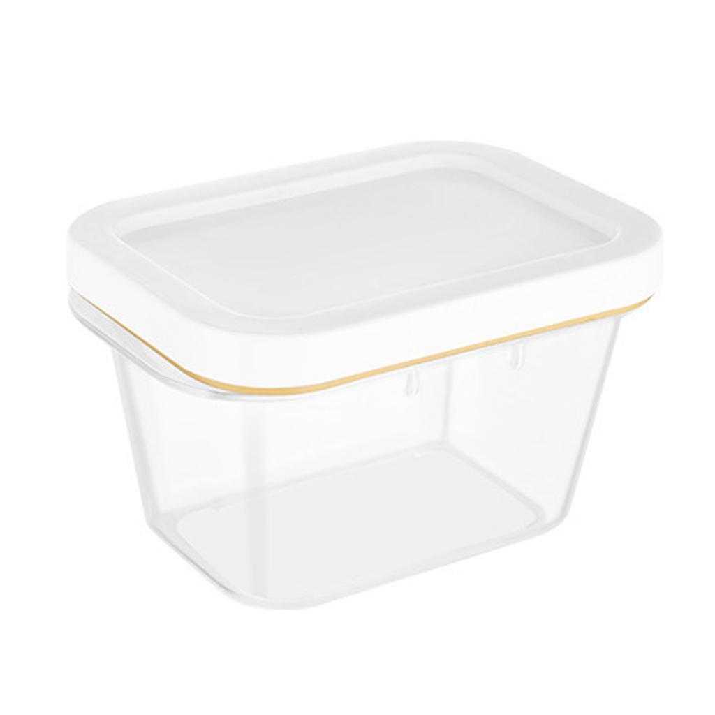 Butter Storage Box with Lid Stainless Steel Cutter Freshness Keep Food Container for Refrigerator
