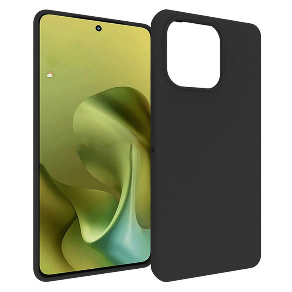 

For Motorola Moto G86 5G Case Soft Matte Back TPU Black Phone Cover (Large Cutout) A