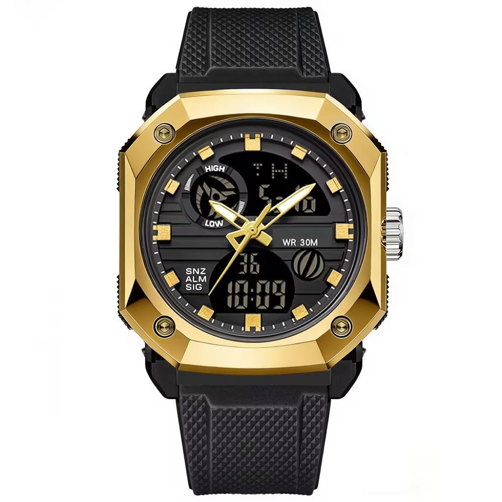 Best-selling multi-functional waterproof quartz watch men s fashion advanced sense waterproof dual display electronic watch