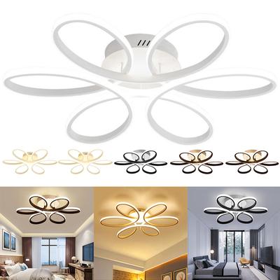 Household LED Chandelier 12W Modern Style Ceiling Lamp Three Colors Flower Design Ceiling Lights Super Bright for Corridor Stair