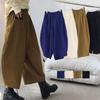 Women's Spring and Autumn Plus Size Slim Loose Wide Leg Pants Thin Breathable Solid Colour Comfortable Lantern Pants