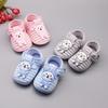 Baby Boy Girl Shoes Cartoon Bear Pattern Casual Cotton Shoe Toddler Striped Soft Sole Shoes First Walkers Spring Autumn Indoor