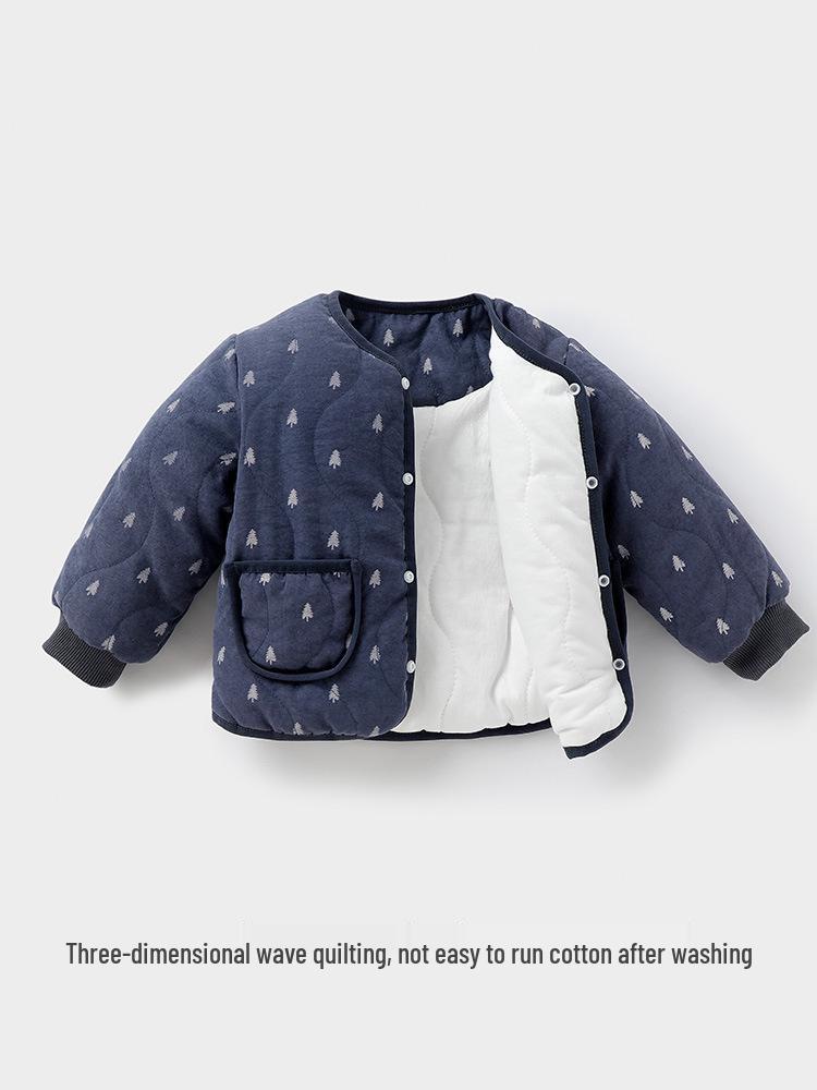 Children's Essential Cotton Jacket Liner for Autumn and Winter - Thickened Warm Outerwear for Girls