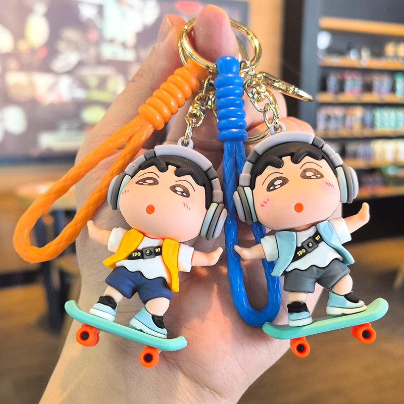 Beautiful Keychain Cute Crayon Shinchan Keychain Dress-up Figurine Small Gift Christmas Personalized Gifts Y2k Fashion Toy Anime