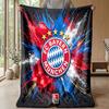 FC Bayern München Thema Decke Weiche Flanelldecke Plüsch Überwurfdecke Gemütliche Sofa Bett Decke für Heimdekoration