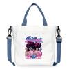 Anime Cartoon Print Office Worker Commuter Portable Messenger Bag Student Large Capacity Casual Handbag