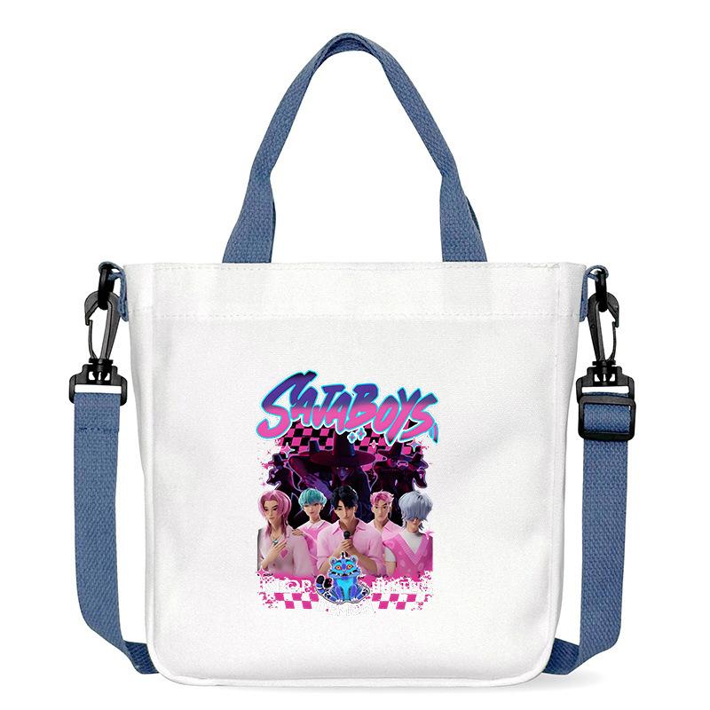 Anime Cartoon Print Office Worker Commuter Portable Messenger Bag Student Large Capacity Casual Handbag