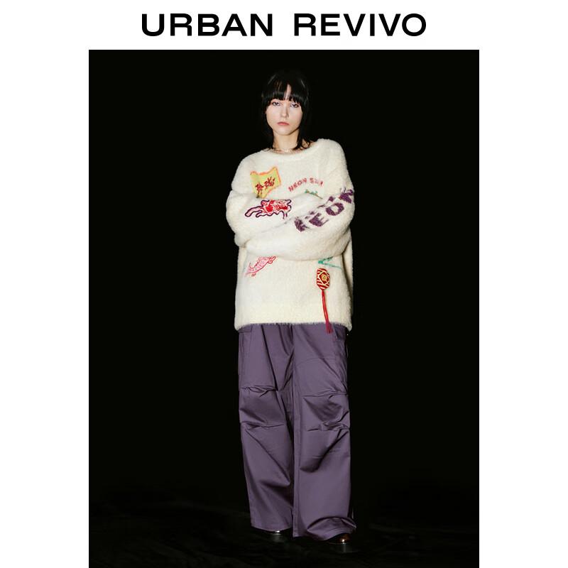 UR Women's 2024 Spring Functional Workwear Pleated Wide-Leg Pants UWV640003