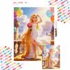 Diamond Painting Handmade Diy Flat 5D Rapunzel Wedding Princess Painting Art Home Decoration