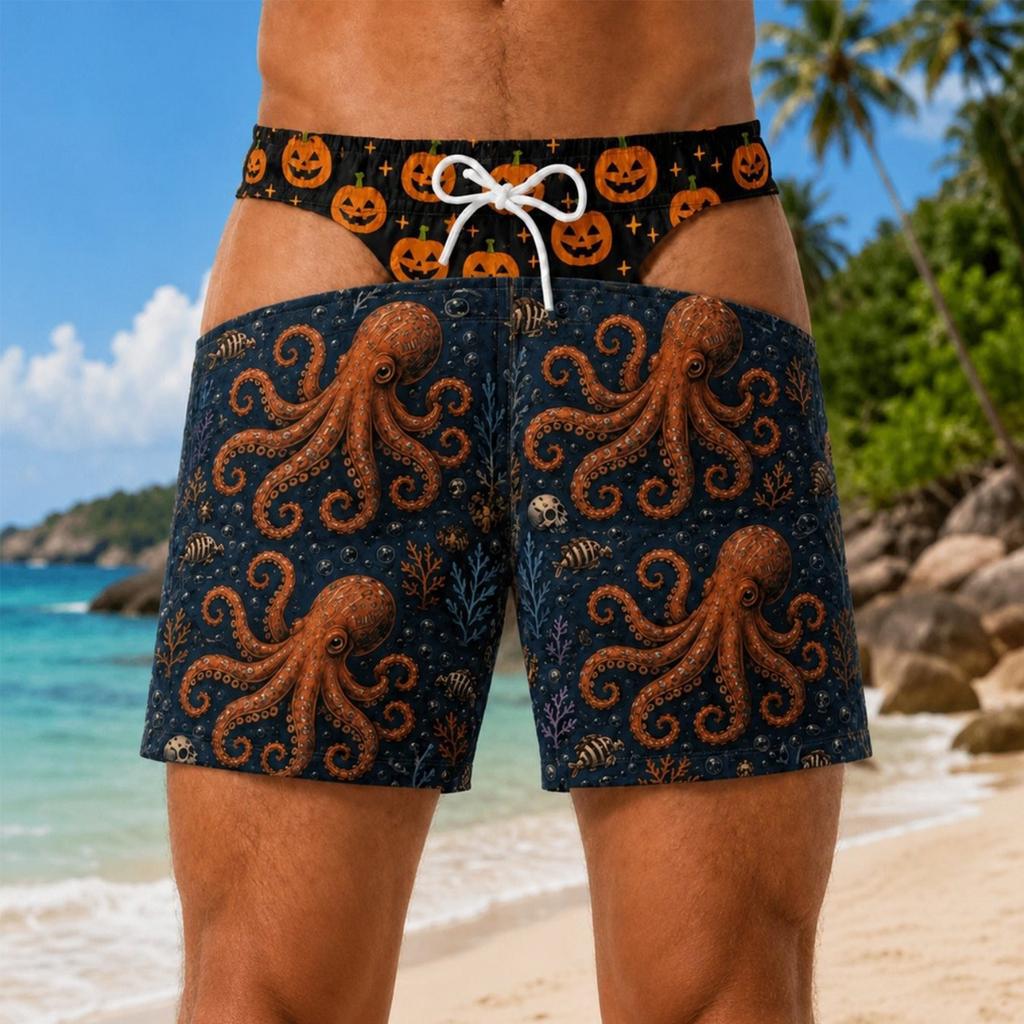 Men's Novelty Summer Surfing Beach Shorts for Pool and Vacation