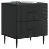 Nightstand Black 43 x 34.5 x 47.5 cm Particleboard